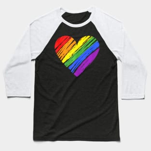 Rainbow Pride Lgbt Pride Lgbt Heart Baseball T-Shirt